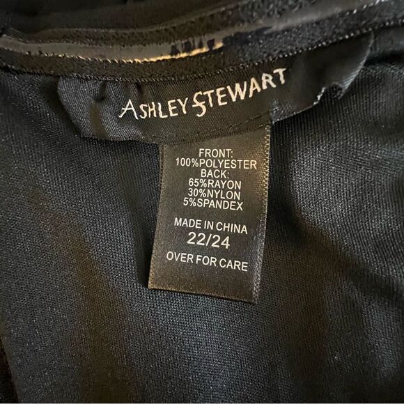 Ashley Stewart Ruched Polka Dot Bustier, Size 22/24 Black/White - Picture 7 of 8